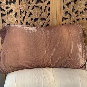 West Elm Velvet Crinkle Blush King Size Sham